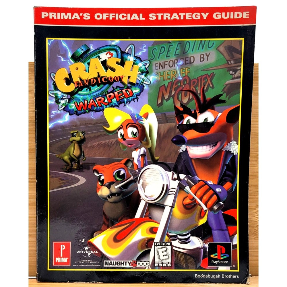 Crash Bandicoot Warped Prima's Official Strategy Guide Sony PlayStation PS1